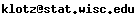 Email address for Dr. Jerome Klotz